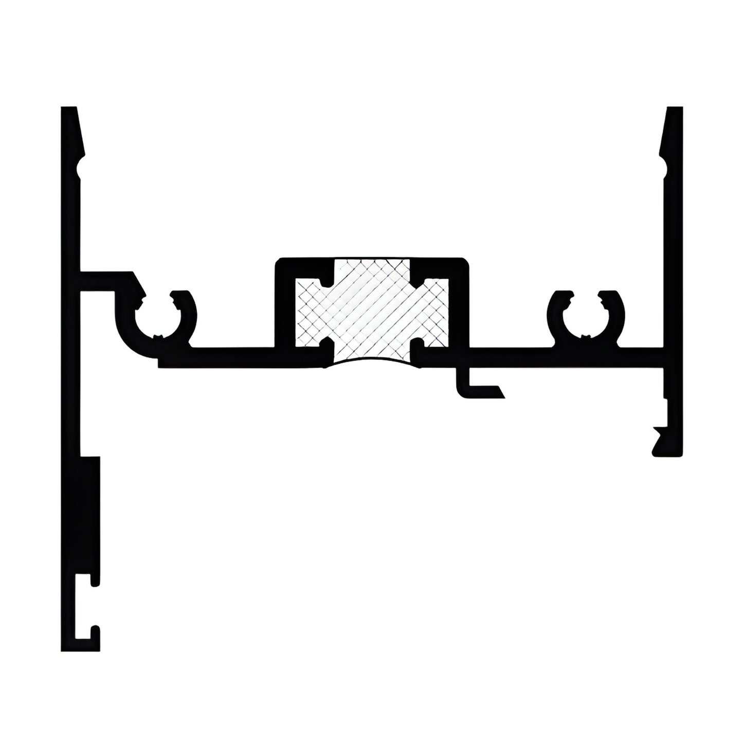 CRL-U.S. Aluminum KYNAR® Paint Compensating Head Channel F&D 24-2"