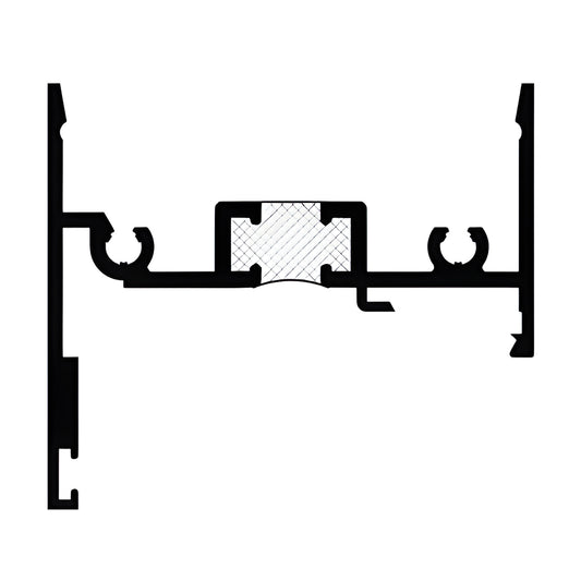 CRL-U.S. Aluminum KYNAR® Paint Compensating Head Channel F&D 24-2"
