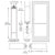 CRL-U.S. Aluminum White KYNAR® Paint Custom Single Series 550 Wide Stile Geared Hinge Entrance Door for Overhead Concealed Door Closer