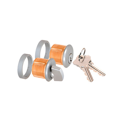 CRL Brushed Stainless AMR215 Series Keyed Cylinder/Thumbturn for Use With AMR215 Series Patch Lock