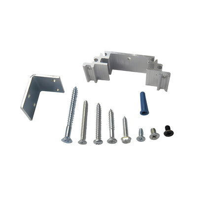 CRL-U.S. Aluminum Series 400 and 450 Up/Over Frame Header Clip With Screws for Surface Mount Door Closer