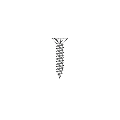 CRL-U.S. Aluminum StormWall XL #10 x 1" Flat Head Phillips Screw - Pk/100
