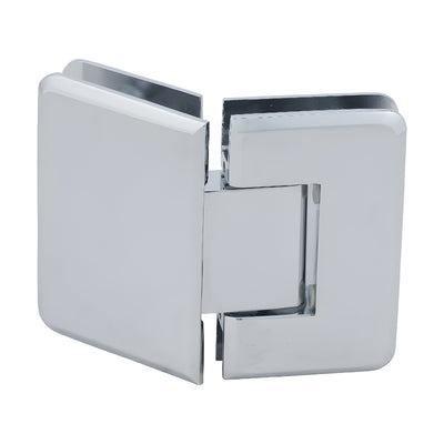 CRL Polished Chrome Pinnacle 045 Series 135 Degree Glass-to-Glass Standard Hinge