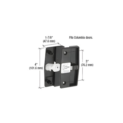 CRL Sliding Screen Door Latch and Pull With 3" Screw Holes for 1/2" Thick Columbia Doors