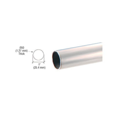 CRL Brushed Stainless 1" Diameter Round .050" Tubing - 236"