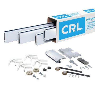 CRL Champion Series Satin Anodized 38" x 82" Heavy-Duty Extruded K.D. Sliding Screen Door Kit - 2-1/2" Frame