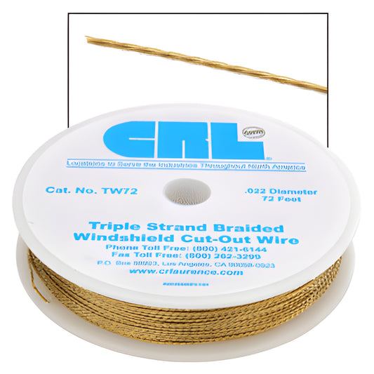 CRL Triple-Strand Braided Cut-Out Wire — Replacement Braided Wire