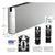 CRL Polished Stainless 6" Custom Length Square Sidelite Rail for 3/8" and 1/2" Glass