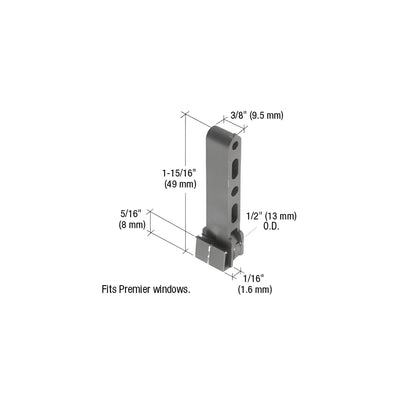 CRL Sliding Window Roller with 1/2" Nylon Wheel for Premiere Windows
