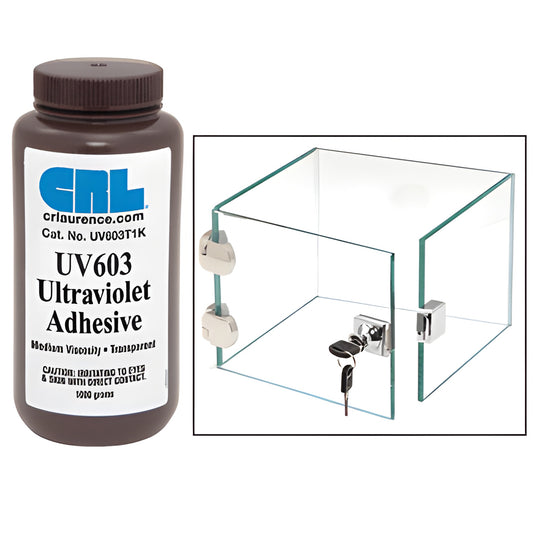 CRL UV603 Medium Viscosity UV Curing Adhesive 1000g - Fast Cure