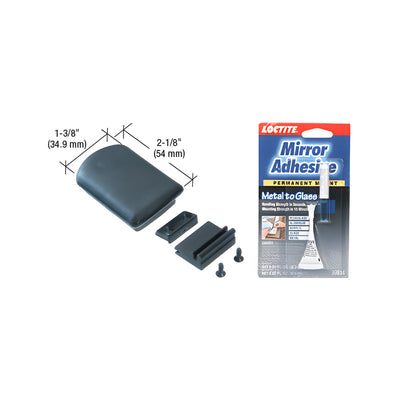 CRL Replacement Plastic Self-Latching Latch for CRL Tri-Vent Sliders With Latch Base and Adhesive