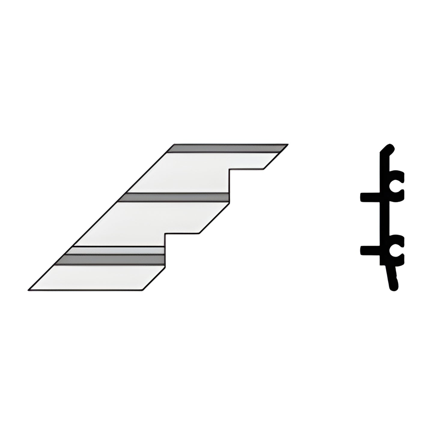 CRL-U.S. Aluminum Left-Hand Outside 90° Corner Anchor Clip 4-Pack