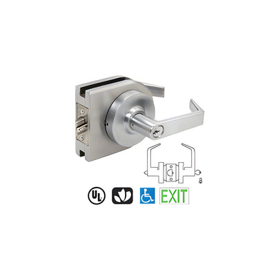 CRL Brushed Stainless Grade 1 Lever Lock Housing - Entrance