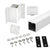 CRL Sky White 42" 100 Series 90º Inside Fascia Mount Post Kit