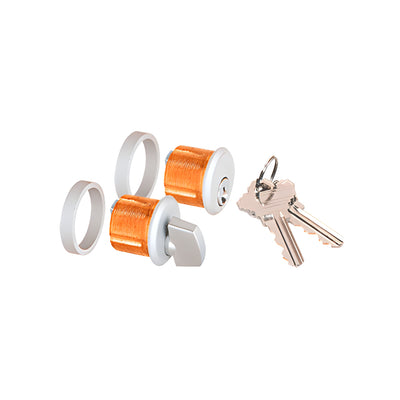 CRL Satin Anodized AMR215 Series Keyed Cylinder/Thumbturn for Use with AMR215 Series Patch Lock