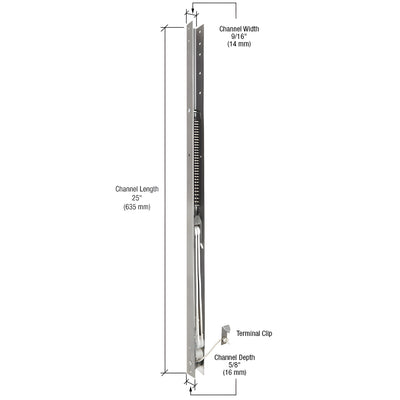 CRL 25" Window Channel Balance - 2410 or 24-1