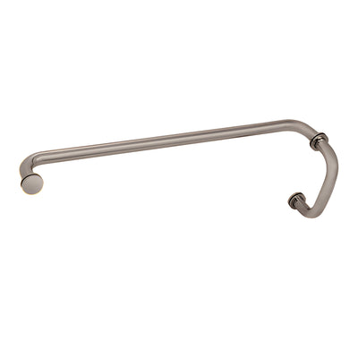 CRL Brushed Nickel 6" Pull Handle and 22" Towel Bar BM Series Combination With Metal Washers