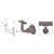 CRL Dark Bronze Anodized Aluminum Newport Series Wall Mounted Hand Rail Bracket