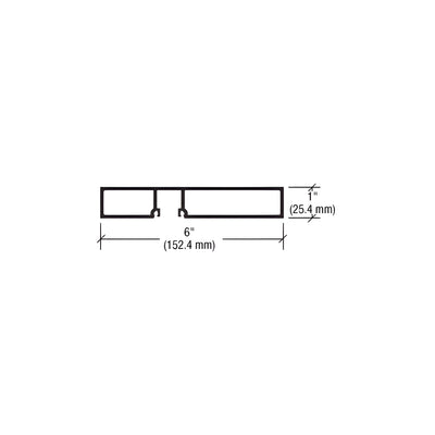 CRL-U.S. Aluminum Door Jamb, White KYNAR® Paint, 21'-9"