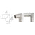 CRL Brushed Stainless Mitered Style 90 Degree Corner for 1-1/2" Tubing