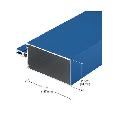 CRL-U.S. Aluminum 5" Vertical/Horizontal Mullion for 1" Glazing, Custom Paint - 24'-2"