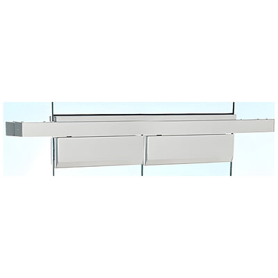 CRL Satin Anodized Double Floating Header for Overhead Concealed Door Closers - Custom Length