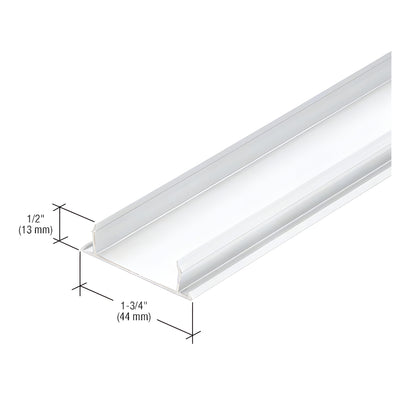CRL-U.S. Aluminum Narrow Stile Flat Pocket Insert, White KYNAR® Paint - 21'-2"