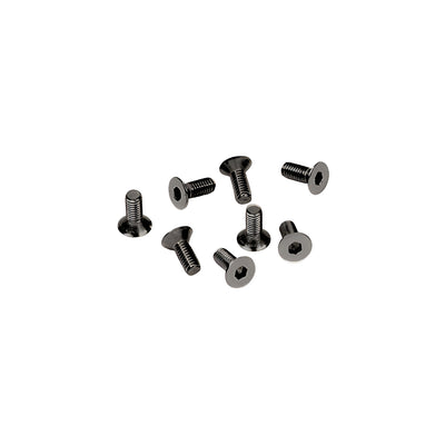 CRL Gun Metal 6 mm x 12 mm Cover Plate Flat Allen Head Screws
