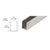CRL Brushed Stainless 3/8" Radiused Back Steel U-Channel - 144"