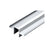 Silver Metallic Wood Top Cap Infill Glass Channel 241" Long