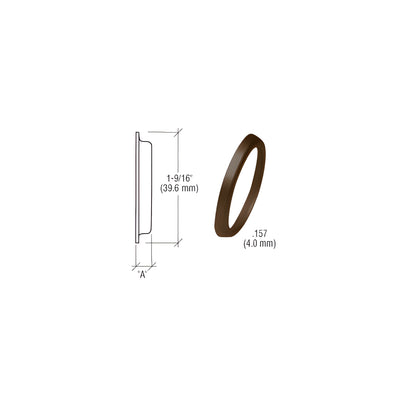 CRL Dark Bronze .157" Flared Cylinder Ring