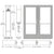 CRL-U.S. Aluminum Clear Anodized Custom Pair Series 550 Wide Stile Geared Hinge Entrance Doors for Overhead Concealed Door Closers