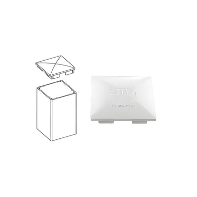 CRL Sky White Standard 4" x 4" Post Cap