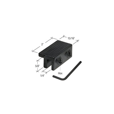 CRL Black Tamper-Resistant Window Lock Dual Hex Screws