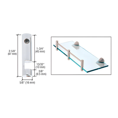 CRL Chrome Left Hand Rod Support