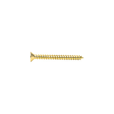 CRL Brass 10 x 2" Wall Mounting Flat Head Phillips Sheet Metal Screws