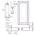 CRL-U.S. Aluminum White KYNAR® Paint Blank Single Series 800 Durafront Medium Stile Offset Hung Entrance Door- No Prep