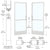 CRL-U.S. Aluminum White KYNAR® Paint Custom Pair 72" x 84" Series 250 Narrow Stile Butt Hinge Entrance Door for OHCC