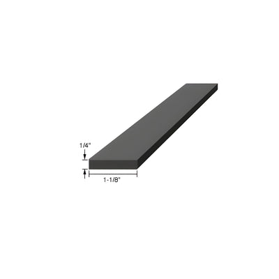 CRL 1/4" x 1-1/8" x 4" Silicone Rubber Setting Blocks