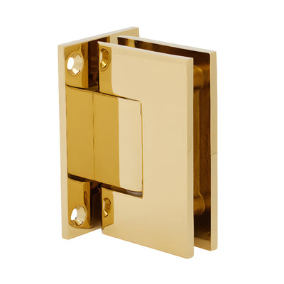 CRL Ultra Brass Geneva 037 Series Wall Mount Full Back Plate Standard Hinge