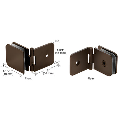 CRL Oil Rubbed Bronze Adjustable Wall Mount Glass Clamp
