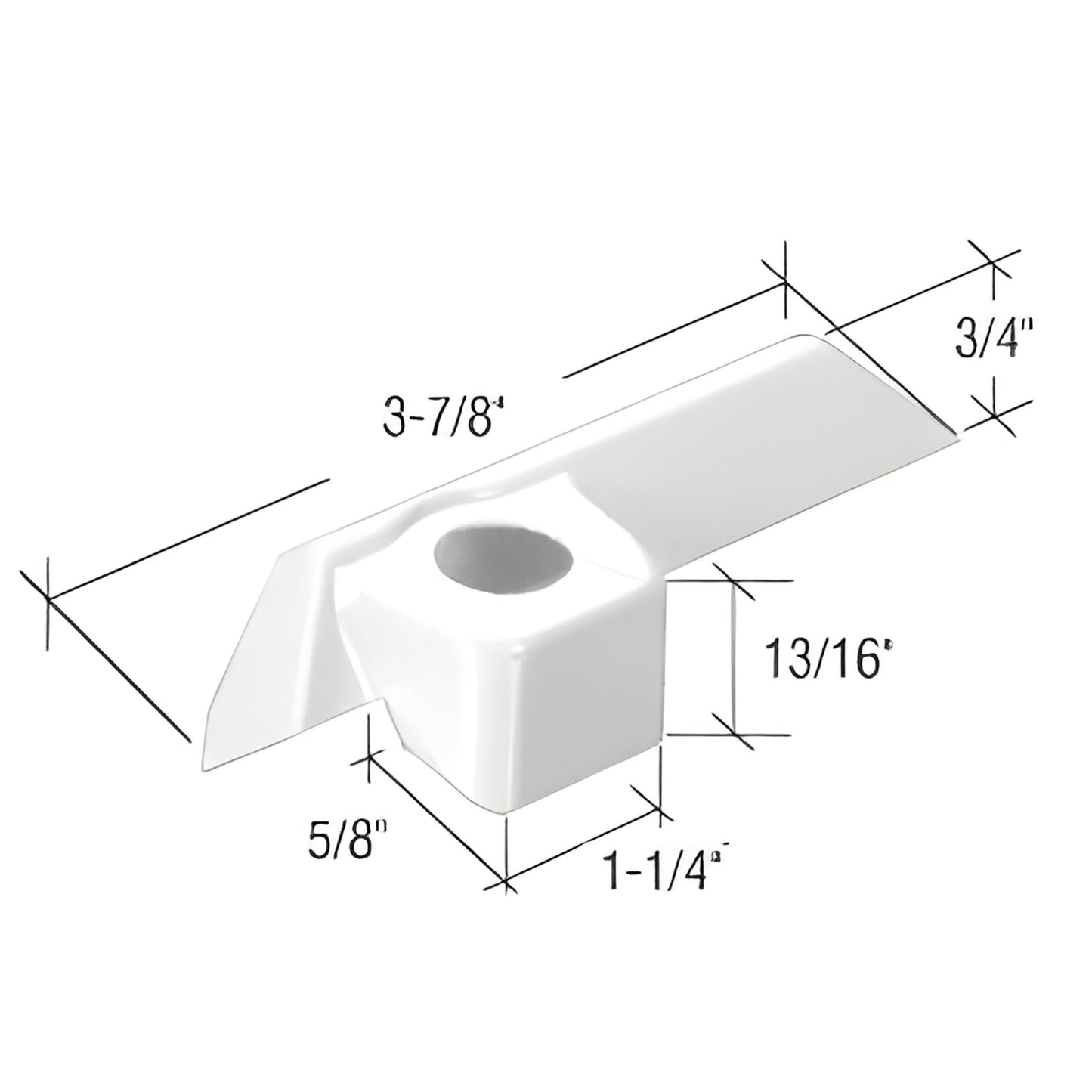 CRL White Right-Hand Replacement Operator Cover for Pella Windows