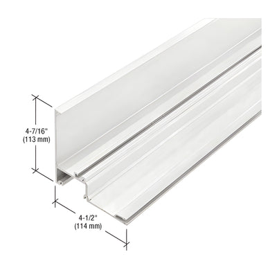 CRL-U.S. Aluminum 90 Degree Outside Corner Half Section, White KYNAR® Paint- 24'-2"