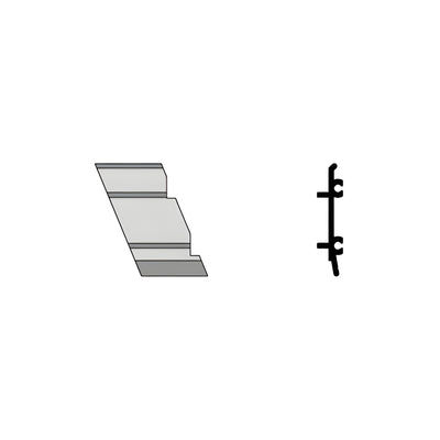 CRL-U.S. Aluminum Left Hand 135º Inside Corner - 4/Pk