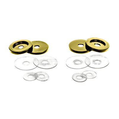 CRL Satin Brass Replacement Washers for Back-to-Back Solid Pull Handle