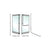 CRL-Blumcraft® Polished Stainless Left Hand Reverse Rail Mount "F" Exterior Dummy Handle