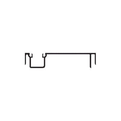 CRL-U.S. Aluminum Clear Anodized Female Expansion Mullion - 24'-2"