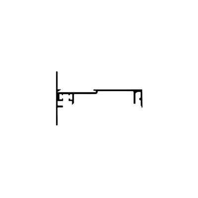 CRL-U.S. Aluminum Clear Anodized Female Mullion - 24-2"