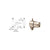 CRL Brushed Nickel Plated Adjustable Single Shelf Brackets for the Cable Display System