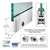 CRL Polished Stainless 1/2" Glass 4" Tapered Door Rail With Lock - 35-3/4" Length